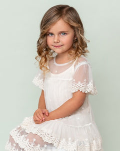 Mayoral Embroidered Lace Dress: Sizes 2 to 9