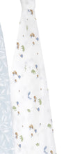 Load image into Gallery viewer, Aden + Anais Silky Soft Muslin Cotton Swaddle Blanket in Woodland Watercolor Print
