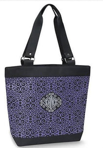 Danshuz Purple and Black Diamond Medium Dance Bag