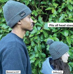 Zapped Outfitters Reflective Knit Roll Brim Beanie : One Size fits most