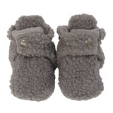 Load image into Gallery viewer, Robeez Sherpa Baby Booties in Grey Blue : Sizes 0/3 to 6/12M
