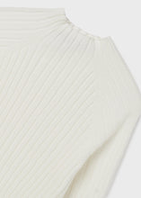 Load image into Gallery viewer, Mayoral Mock Neck Sweater For Girls In Colour Ivory Size 8-18y
