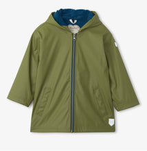 Load image into Gallery viewer, Hatley Classic Forest Green Zip Up Splash Jacket : Size 2 to 12
