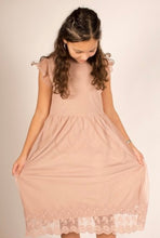Load image into Gallery viewer, Creamie Adobe Rose Embroidered Dress: Sizes 8 to 14
