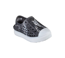 Load image into Gallery viewer, Skechers Foamies Light Up Water Shoes in “Solar Beamz” in Charcoal: Size 5 Toddler to Kids 5
