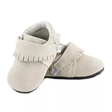 Load image into Gallery viewer, Jack &amp; Lily Sterling Grey Suede Leather Baby Girl Mocs : Sizes 0m to 36m
