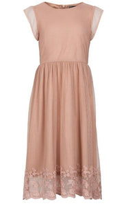 Creamie Adobe Rose Embroidered Dress: Sizes 8 to 14