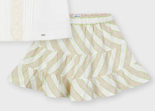 Load image into Gallery viewer, Mayoral Girls Striped Linen Skirt : Sizes 3 to 8
