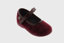 Load image into Gallery viewer, Victoria Nubuck Burgundy Mary Jane Shoes
