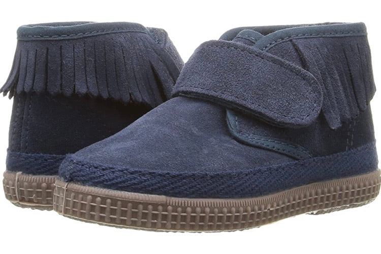 Cienta Suede Leather Chukka Boots in Navy. Made in Spain