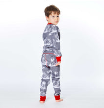 Load image into Gallery viewer, Deux Par Deux Organic Cotton Christmas Two Piece Printed Pajama Set With Deer And Trees: Size 24M to 12 Years
