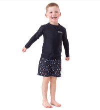 Load image into Gallery viewer, Nano Boys Long Sleeved Rashguard in Black : Size 8 to 12 Years
