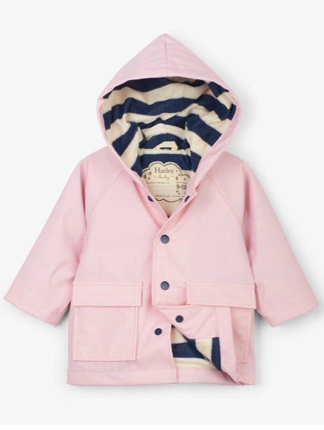 Hatley Pink Baby Raincoat : Sizes 9M to 24M