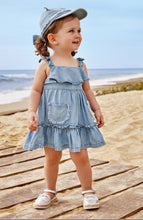 Load image into Gallery viewer, Mayoral Baby Girl Denim Dress With Pockets:Size 6M-36M
