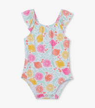 Load image into Gallery viewer, Hatley Citrus Baby Ruffle Swimsuit
