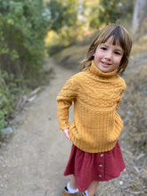 Load image into Gallery viewer, Vignette Samantha Knit Sweater In Colour Gold Size 8-16y
