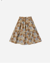 Load image into Gallery viewer, Rylee &amp; Cru Girls Tiered Midi Skirt In Safari Floral: Size 8-12
