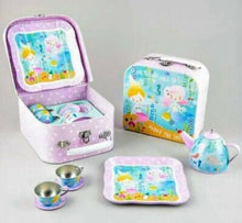 Load image into Gallery viewer, Floss and Rock Mermaids Tin Tea Set
