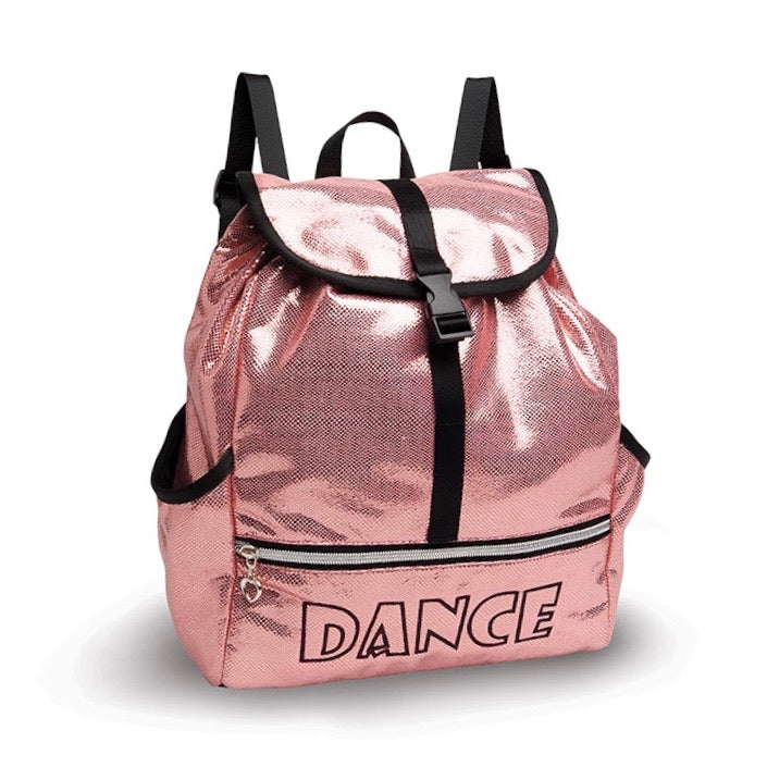 Danshuz Pink Metallic Dance Backpack