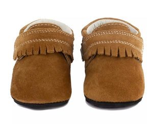 Jack & Lily Brown Suede Leather Mocs