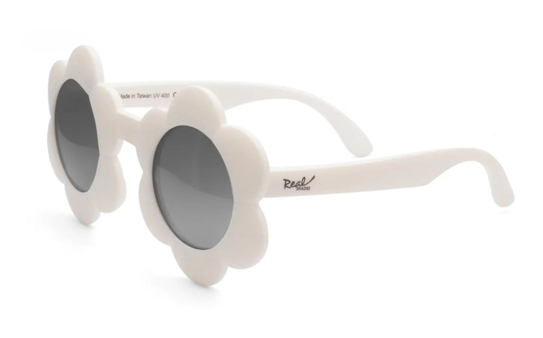Real Shades “Bloom” Sunglasses in White : Size Toddler 4+