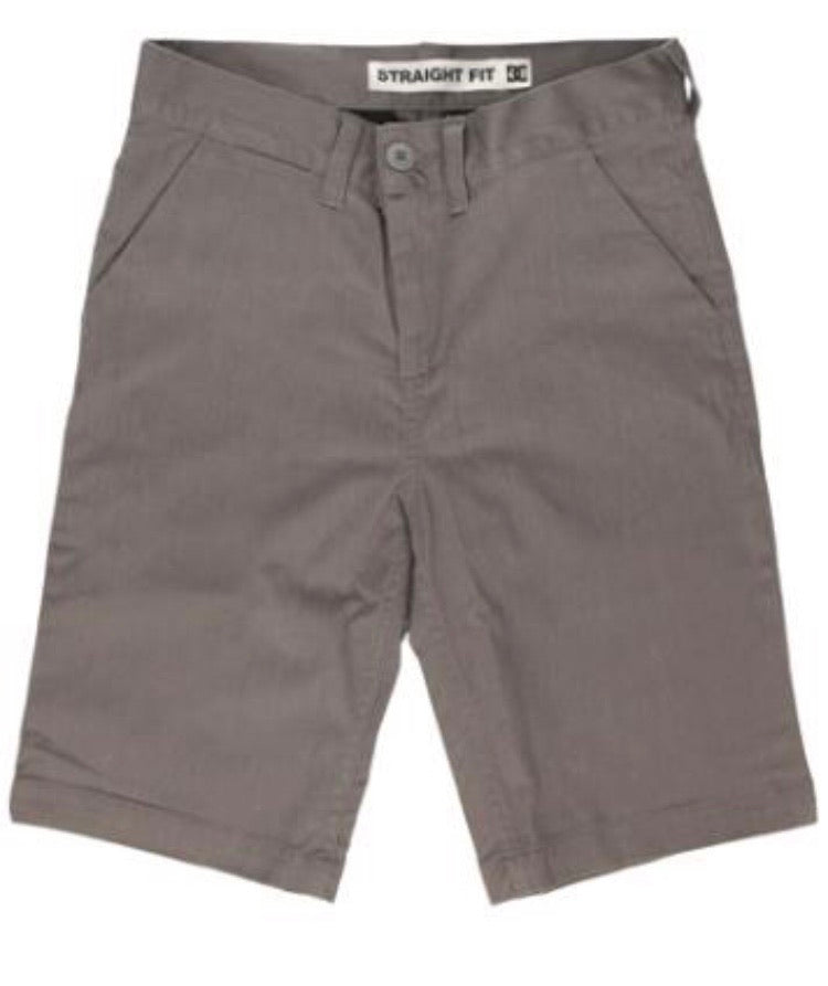 DC Shoes Heather Grey Worker Straight Shorts
