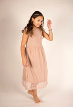 Load image into Gallery viewer, Creamie Adobe Rose Embroidered Dress: Sizes 8 to 14
