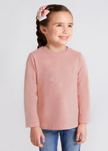 Load image into Gallery viewer, Mayoral Girls Pink Heart Long Sleeved shirt: Size 2-8y
