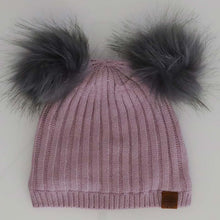 Load image into Gallery viewer, Calikids Double PomPom Toque (Assorted Colors) : Size Toddler (2-5 Years) to Junior (6-10 Years)
