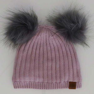 Calikids Double PomPom Toque (Assorted Colors) : Size Toddler (2-5 Years) to Junior (6-10 Years)