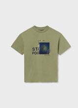 Load image into Gallery viewer, Nukutavake Boys Green “Stay Focused” T-Shirt: Size 8-18y
