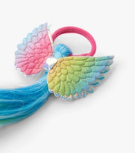 Load image into Gallery viewer, Hatley Angel Wings Faux Hair Rainbow Hair Clips
