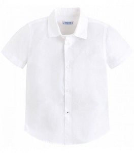 Mayoral Boys Short Sleeved Cotton Dress Shirt: Sizes 2 to 9