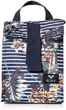 Load image into Gallery viewer, Roxy Girls Lunch Hour Reusable Lunch Bag in Stripes and Florals  print
