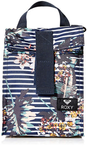 Roxy Girls Lunch Hour Reusable Lunch Bag in Stripes and Florals  print