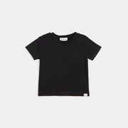 Load image into Gallery viewer, Miles the Label Black Organic Cotton Tee: Sizes 2 to 14
