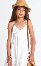 Load image into Gallery viewer, Mini Molly White Textured Cotton Baby Doll Dress : Size 8-16y
