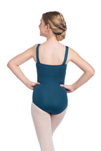Load image into Gallery viewer, Ainsliewear Square Neck Teal Leotard
