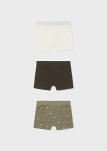 Mayoral Boxer Briefs Khaki/White/Black Game Controller (3Pack): Size 2 to 16