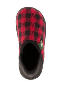 Kamik Cozytime Slippers in Red/Black : Youth Sizes 5 and 6