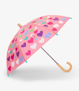 Hatley Colourful Hearts Colour Changing Umbrella