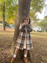 Load image into Gallery viewer, Vignette Girls Indy Coat In Colour Brown Plaid Size 8-16y
