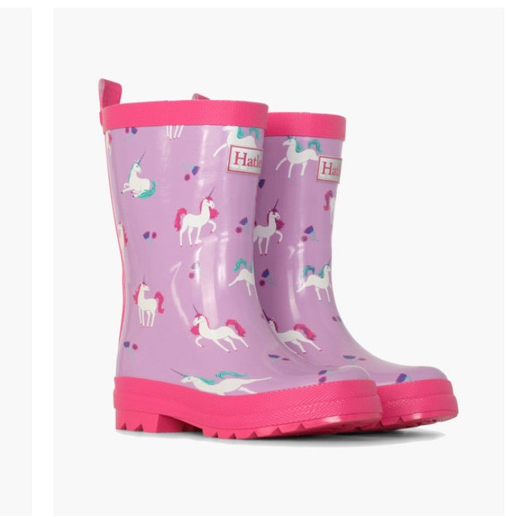 Hatley Girls Unicorn Rainboots  : Sizes C4 to Y3