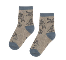 Load image into Gallery viewer, Deux Par Deux “Dino” Print Socks : Size 3/4 to 10/12 Years
