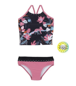 Nano Girls “Tropical Print” Tankini Swim Set : Size 3 to 14