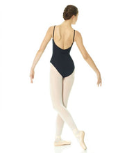 Load image into Gallery viewer, Mondor 4 panel Black Leotard with Scoop Back : Sizes Child 6/7 to Adult XS to XL (style #13520)
