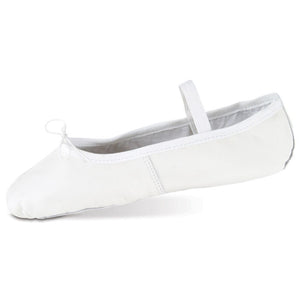Danshuz Boys White Ballet Shoe wide width