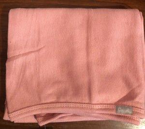 Coccoli Pink Modal Waffle Knit Baby Blanket