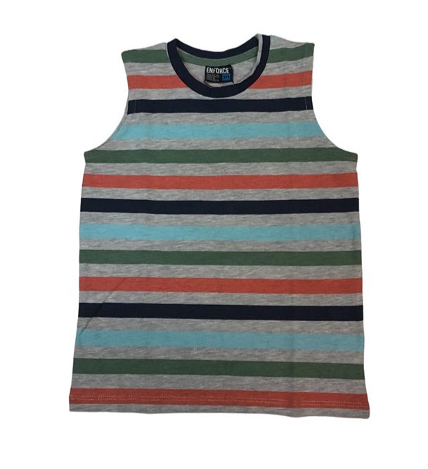 Elevate Boys Striped Tank Top  : Size 3 to 7