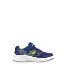 Load image into Gallery viewer, Skechers Toddler “Texlor” Navy and Lime Green Sneakers : Size 5 to 10 Toddler
